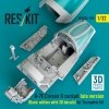 RESKIT RSU32-0190 A-7E Corsair II late cockpit (Basic edition with 3D decals) for Trumpeter kit (3D Printed) (1/32)